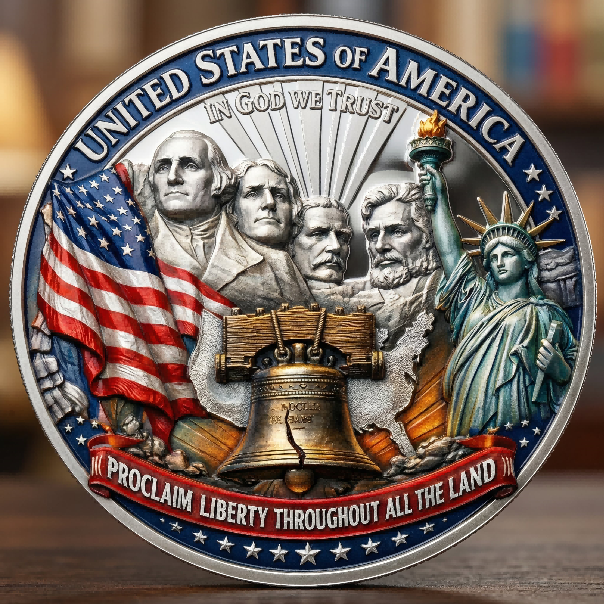 ⚡️Last Day 60% OFF - One Nation Under God Commemorative Coin 🇺🇸🪙✨