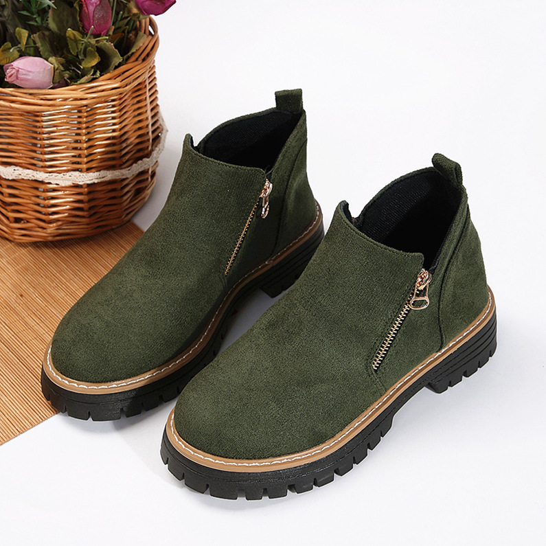 Women's Fashionable Solid Color Orthopedic Ankle Boots