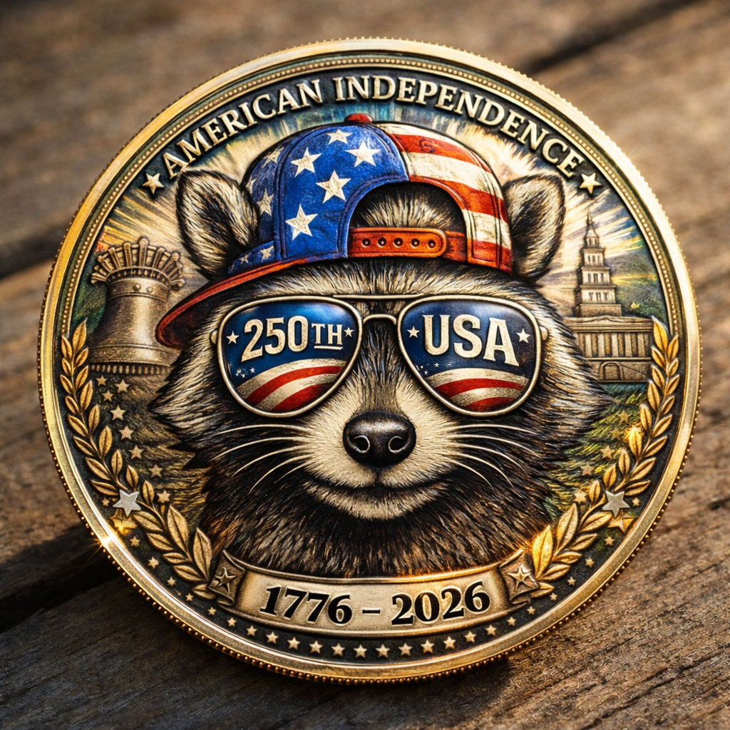 🏆Flash Sale 60% OFF -American Spirit Raccoon Coin
