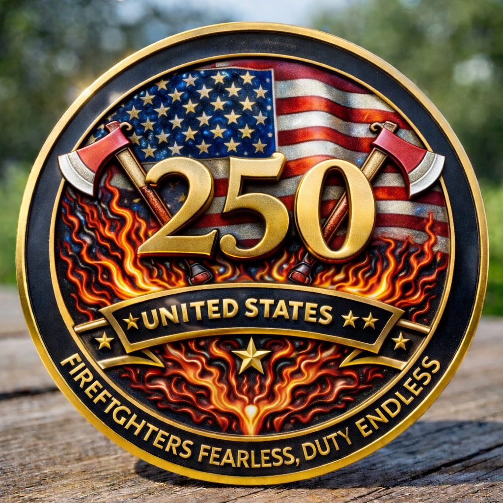 🏆Flash Sale 60% OFF - Firefighters 250th Anniversary Commemorative Coin