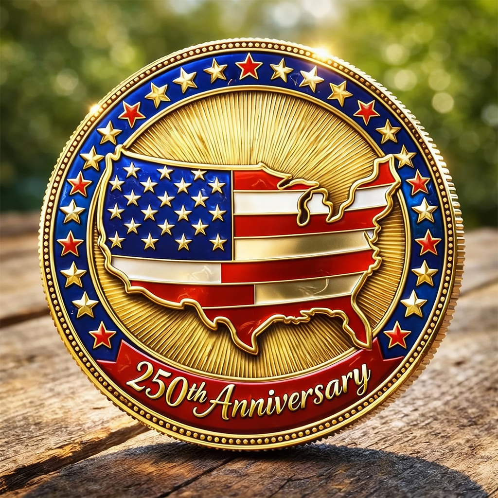 250 Years of Independence Commemorative Challenge Coin