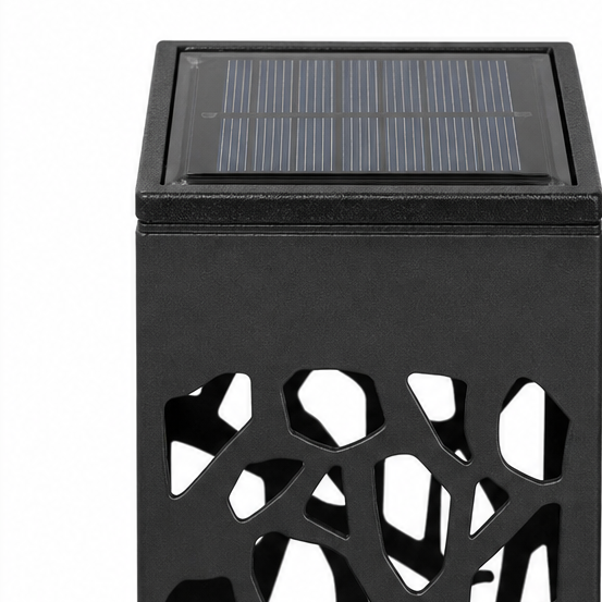 Solar Pathway Stake Lights with Mosaic Shadow Pattern (8-Pack)