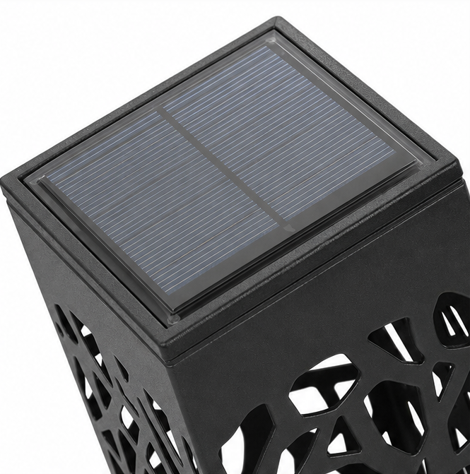 Solar Pathway Stake Lights with Mosaic Shadow Pattern (8-Pack)