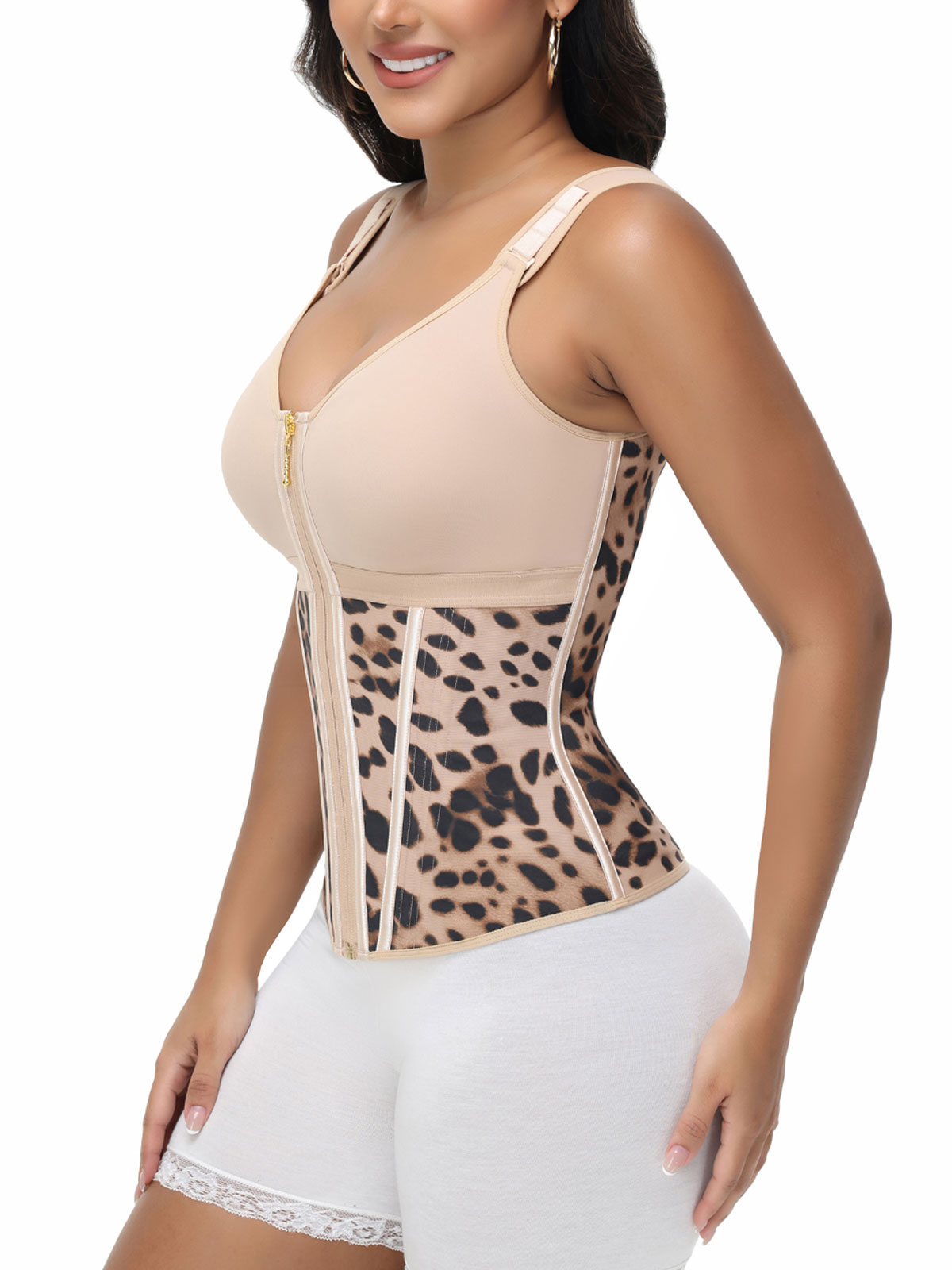 Extreme Latex Corset Waist Vest With Bra