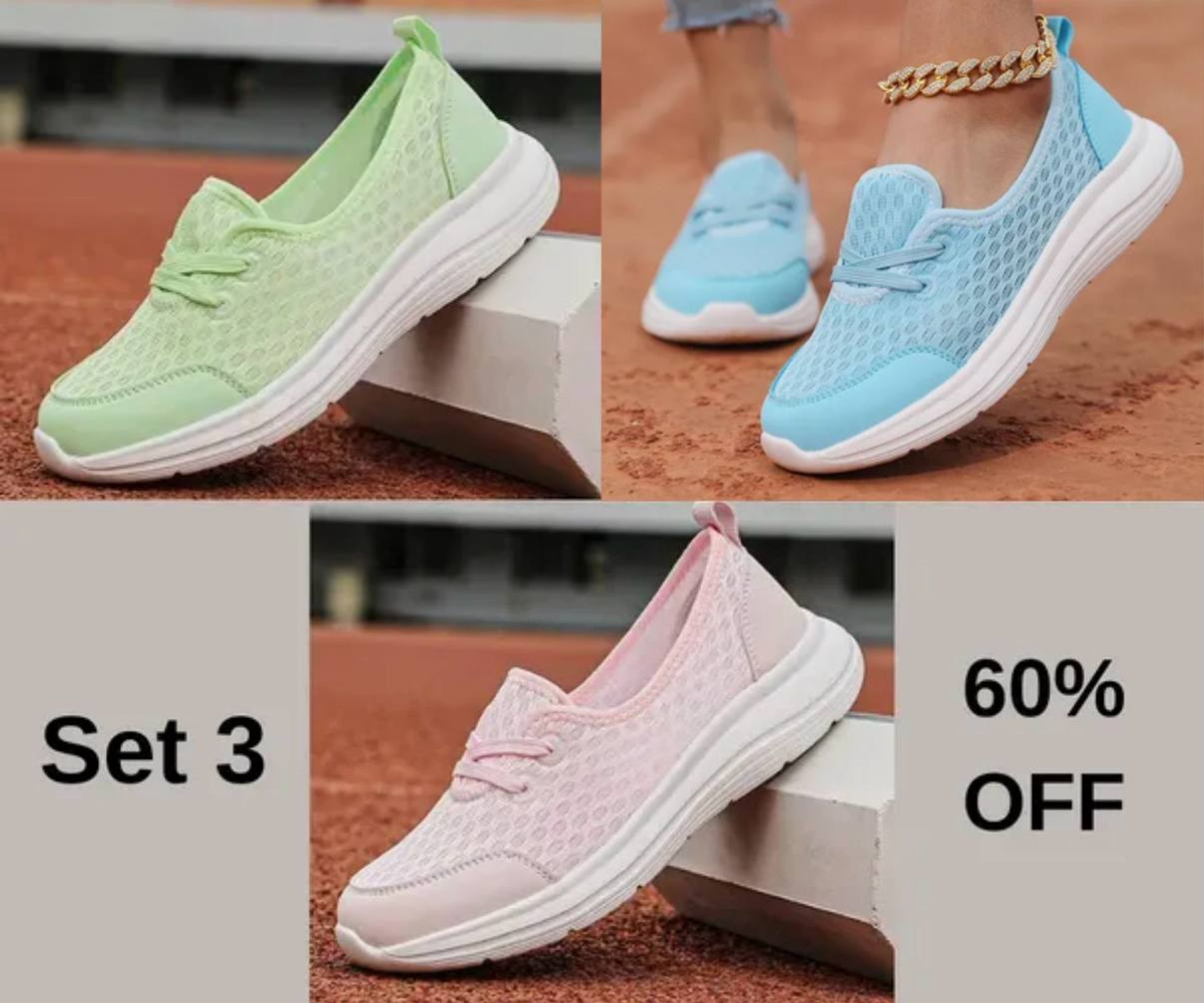 🔥LAST DAY 60% OFF - Women's Soft Sole Mesh Comfort Orthopedic Shoes