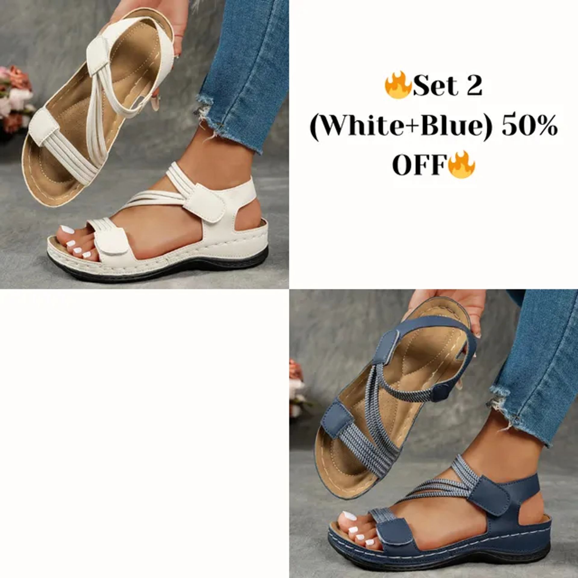 🔥Summer Best Seller🔥CNSN Women's Summer Fisherman Sandals