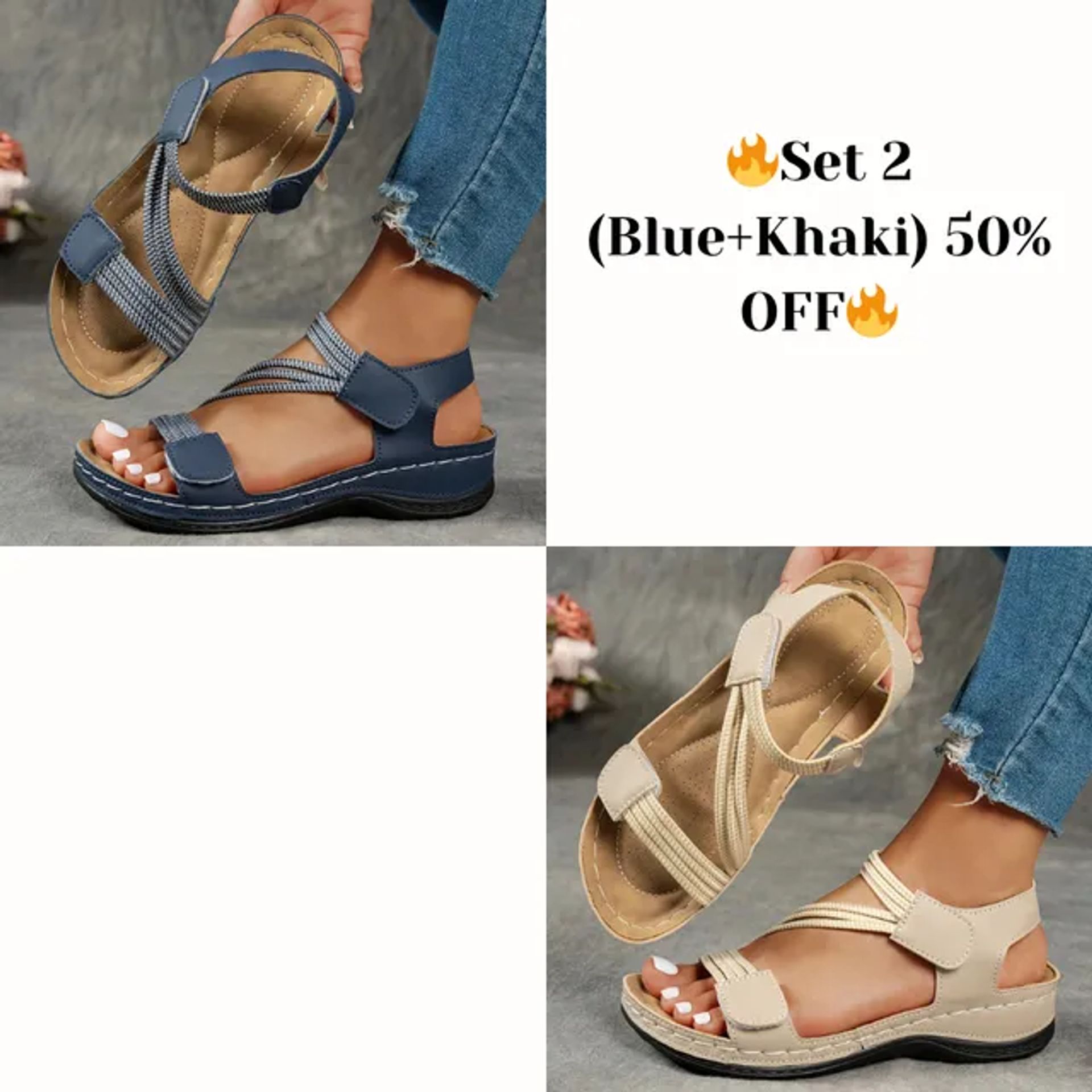 🔥Summer Best Seller🔥CNSN Women's Summer Fisherman Sandals