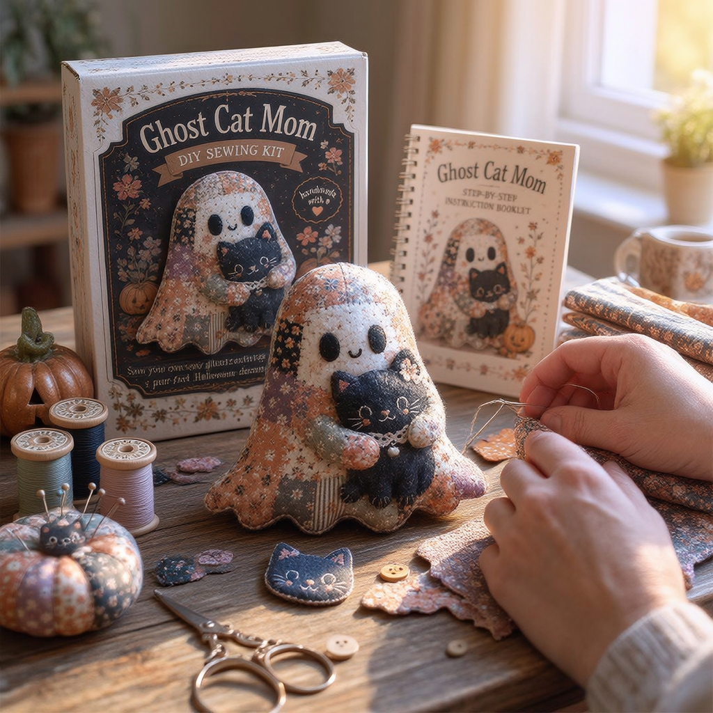 🔥40% Off Last Day - 👻 Little Ghost’s Cozy Halloween DIY Patchwork Kit