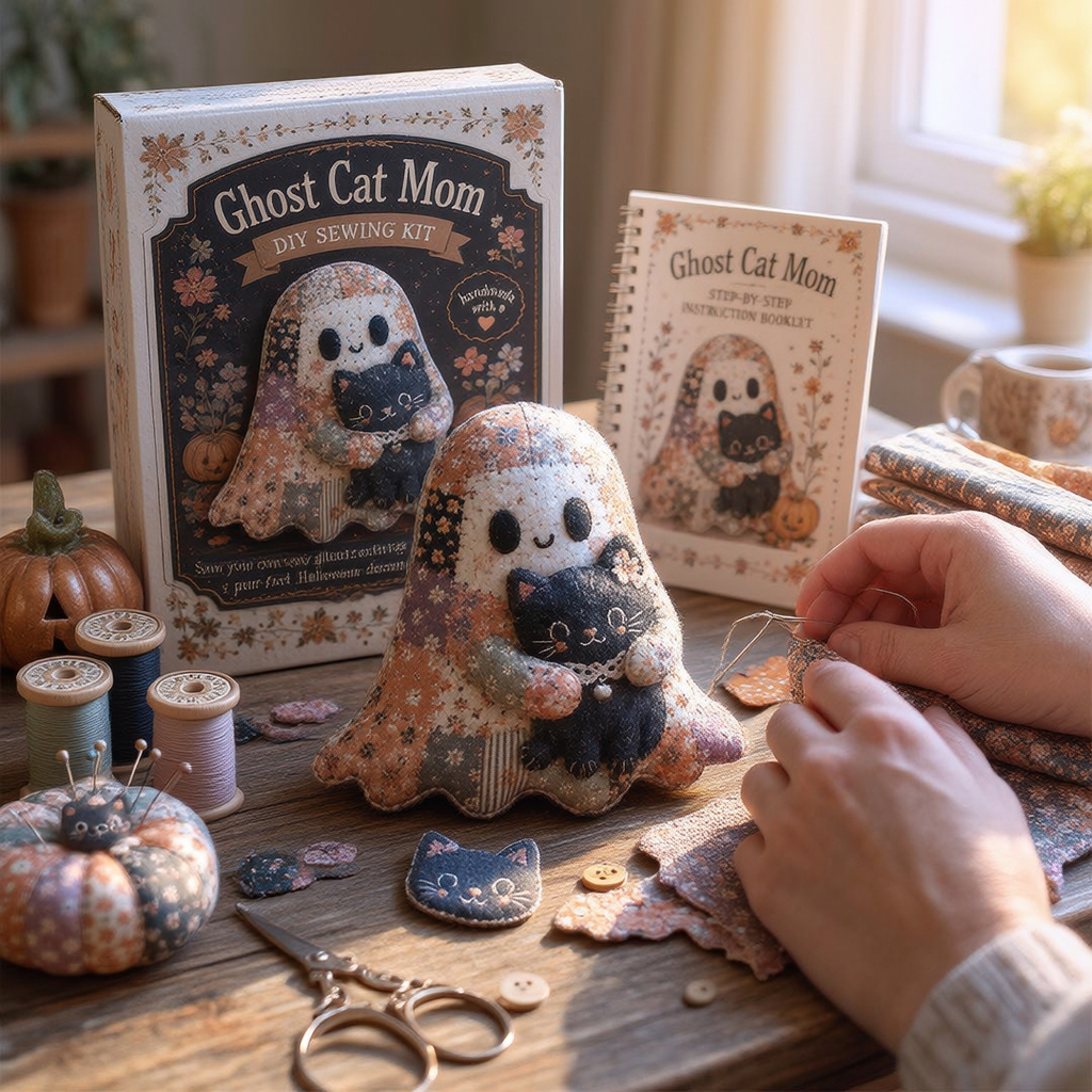 🔥40% Off Last Day - 👻 Little Ghost’s Cozy Halloween DIY Patchwork Kit