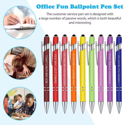 Funny Daily Pen Set of 10