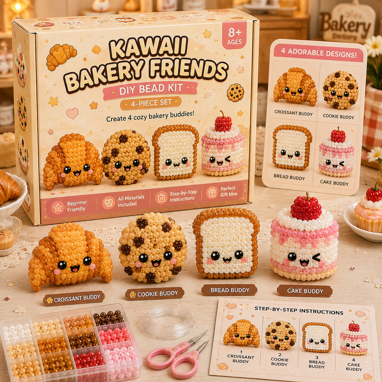 Kawaii Candy & Snack Friends DIY Bead Kit