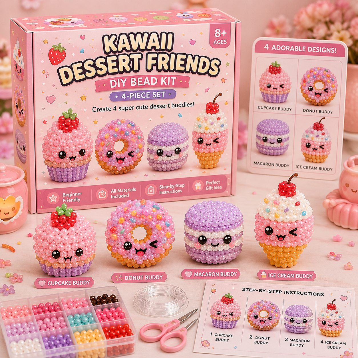 Kawaii Candy & Snack Friends DIY Bead Kit