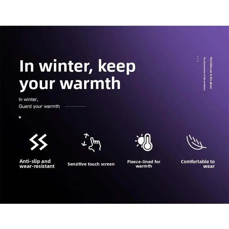 Touchscreen Winter Gloves – Windproof, Fleece-Lined & Ready for Adventure