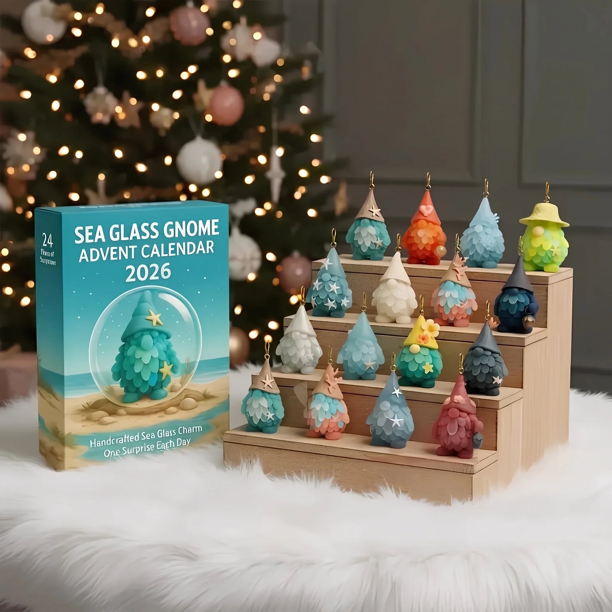 🔥HOT SALE🔥🌊🧝‍♂️Sea Glass Gnome Advent Calendar 2026