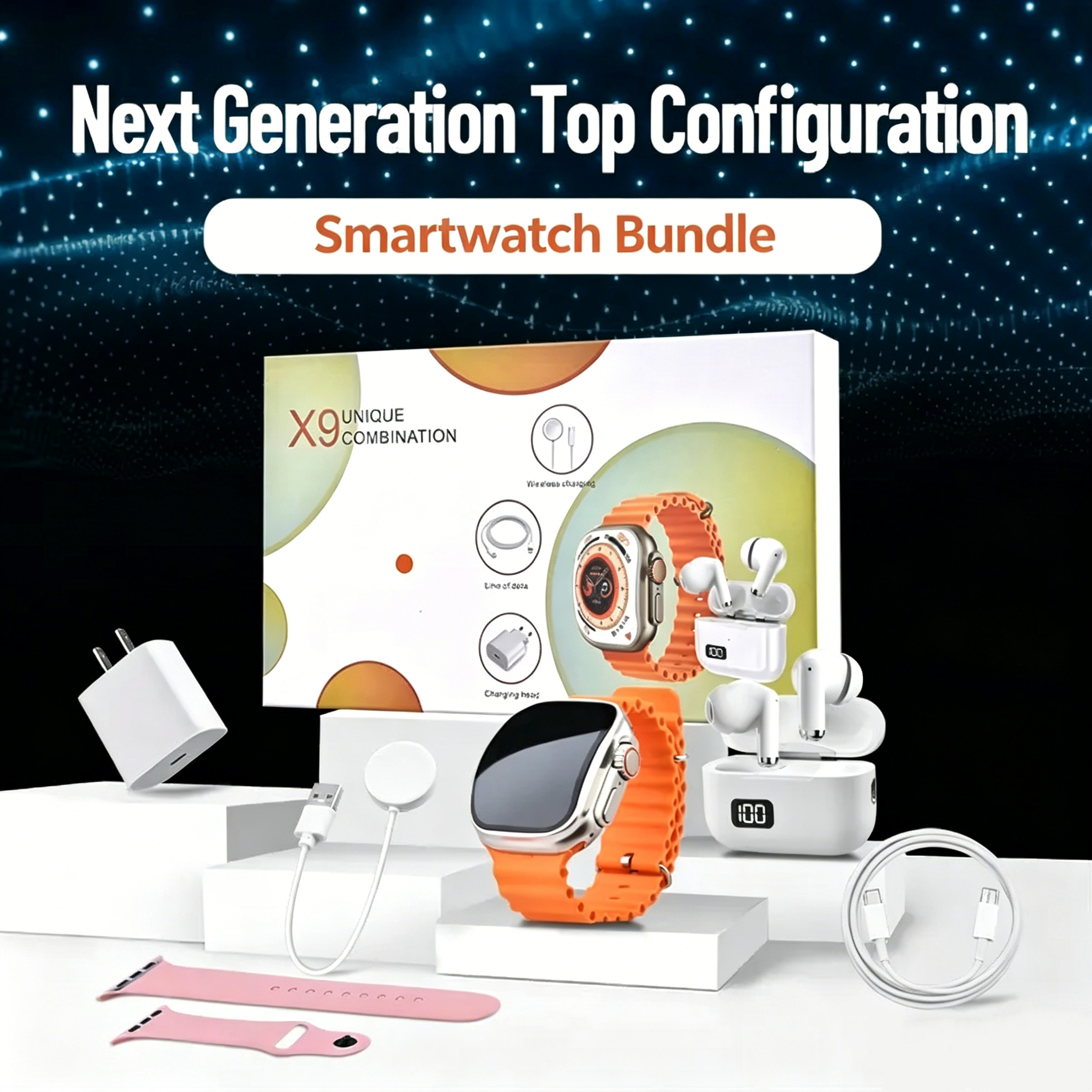 LAST CHANCE! 🔥 50% OFF the 6-in-1 Smartwatch Set