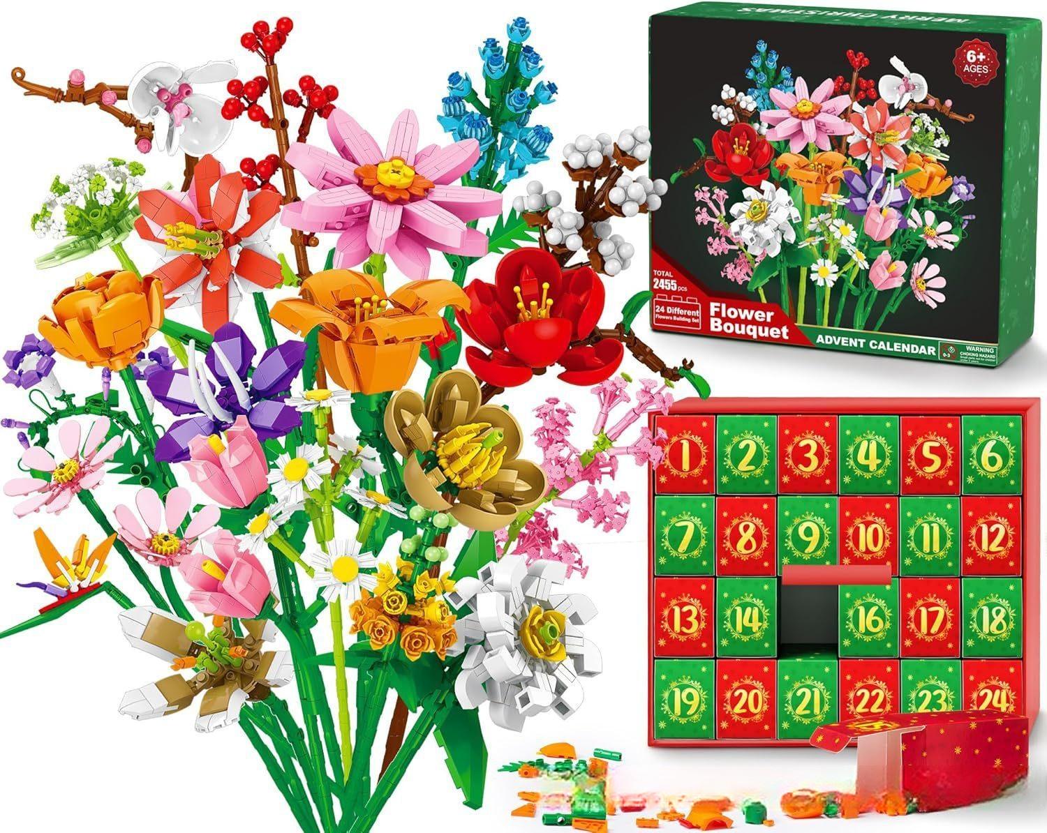 24 Day Calander Flower Puzzle Set