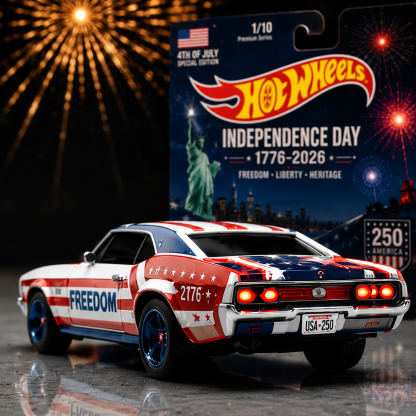 American Independence Day Patriotic Premium Muscle Car