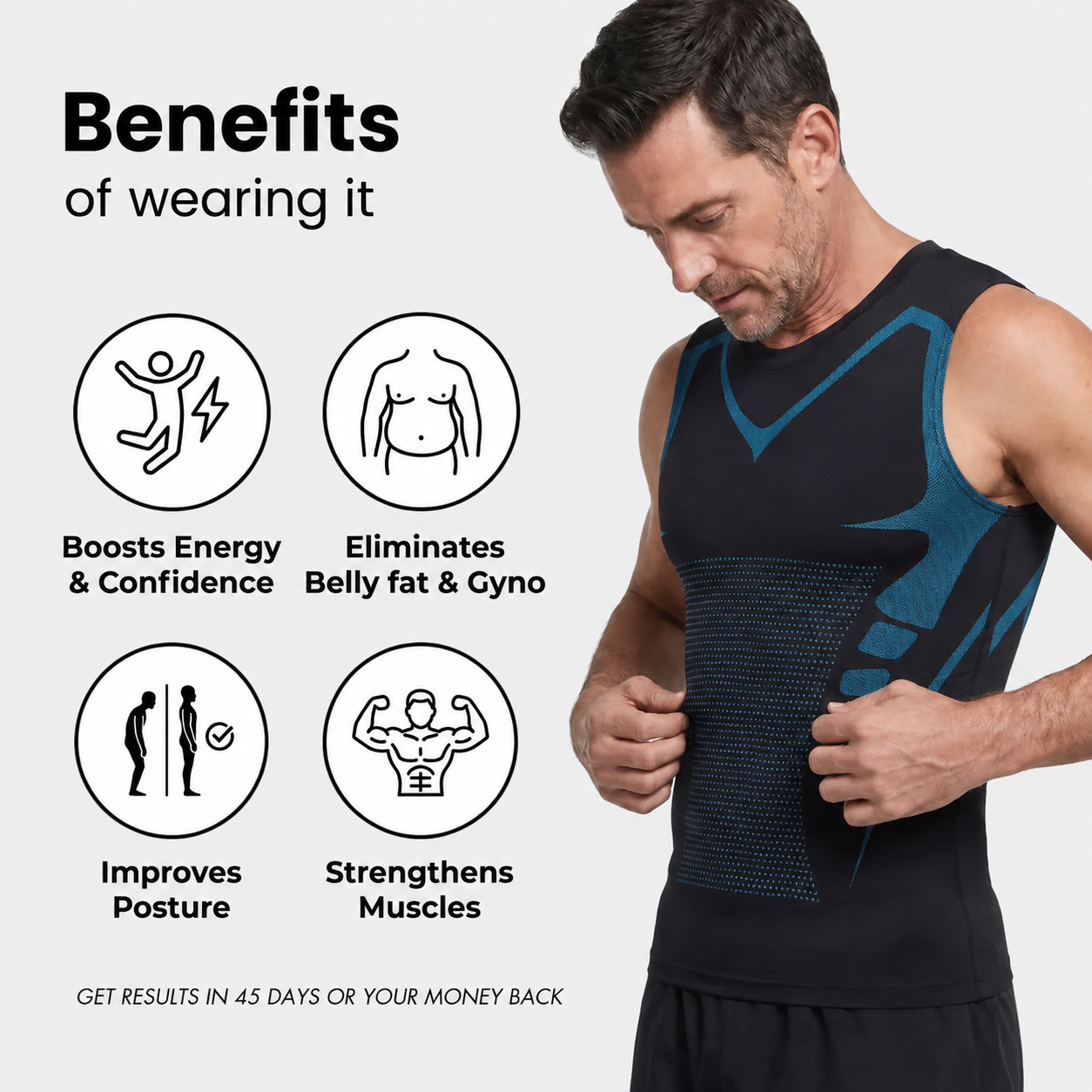 40% OFF Today — 🔥Men's Shaping Vest For A Sharper, More Confident Look
