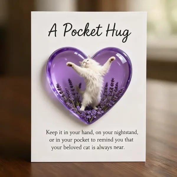 🎄Early Christmas Sale 50% OFF-😺💖 Pocket Hug Cat Card