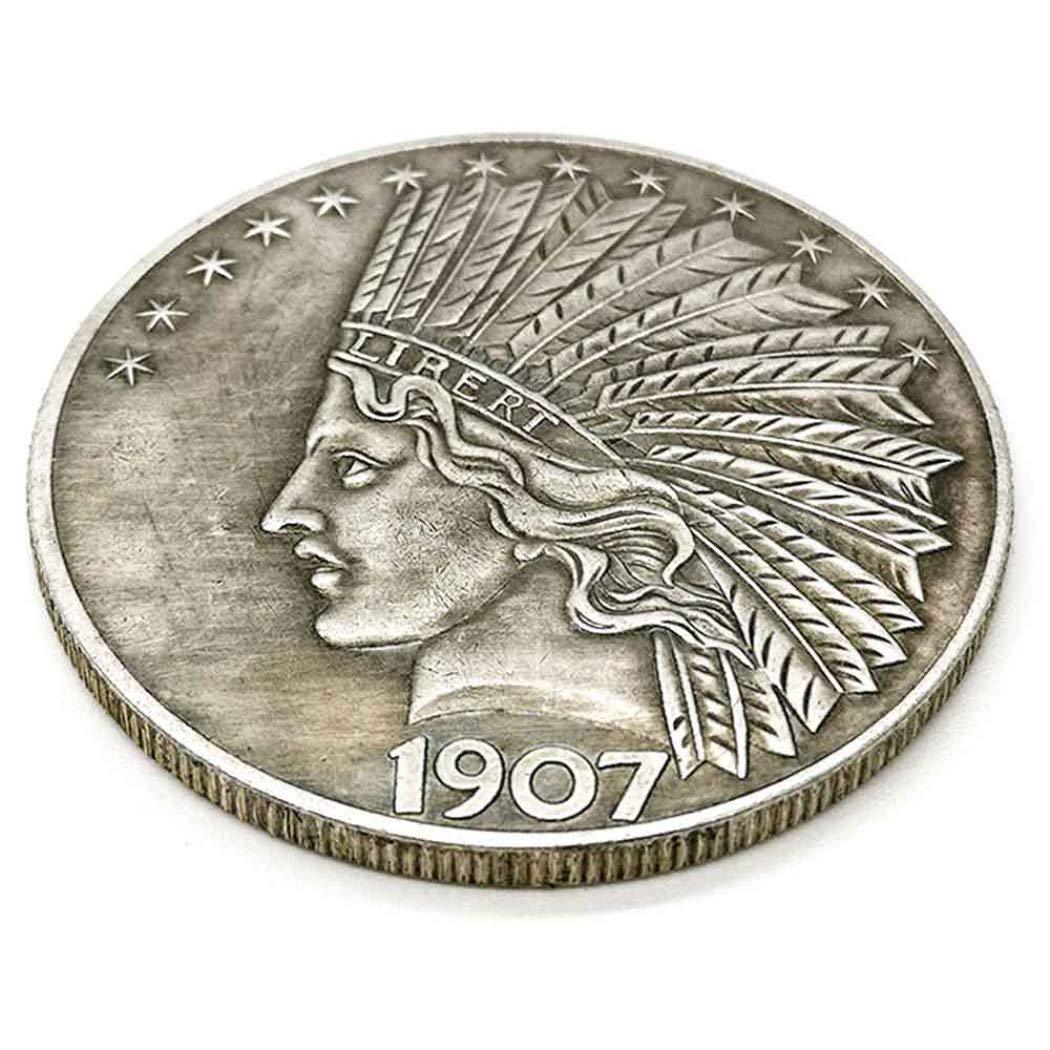 1907 Indian Head Liberty Commemorative Coin – Vintage American Tribute Collectible