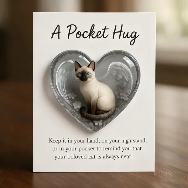 🎄Early Christmas Sale 50% OFF-😺💖 Pocket Hug Cat Card