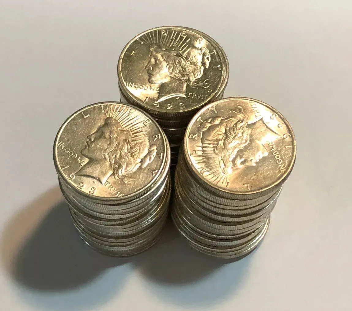 🦅 Complete Peace Silver Dollar Set (1921–1935) — Mixed Dates | Limited Edition