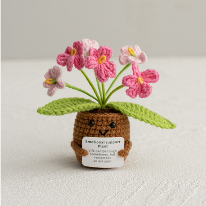 🌸 Emotional Support Knitted Flower