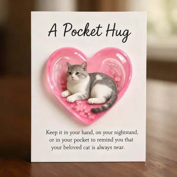 🎄Early Christmas Sale 50% OFF-😺💖 Pocket Hug Cat Card
