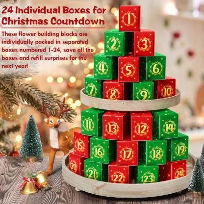 24 Day Calander Flower Puzzle Set