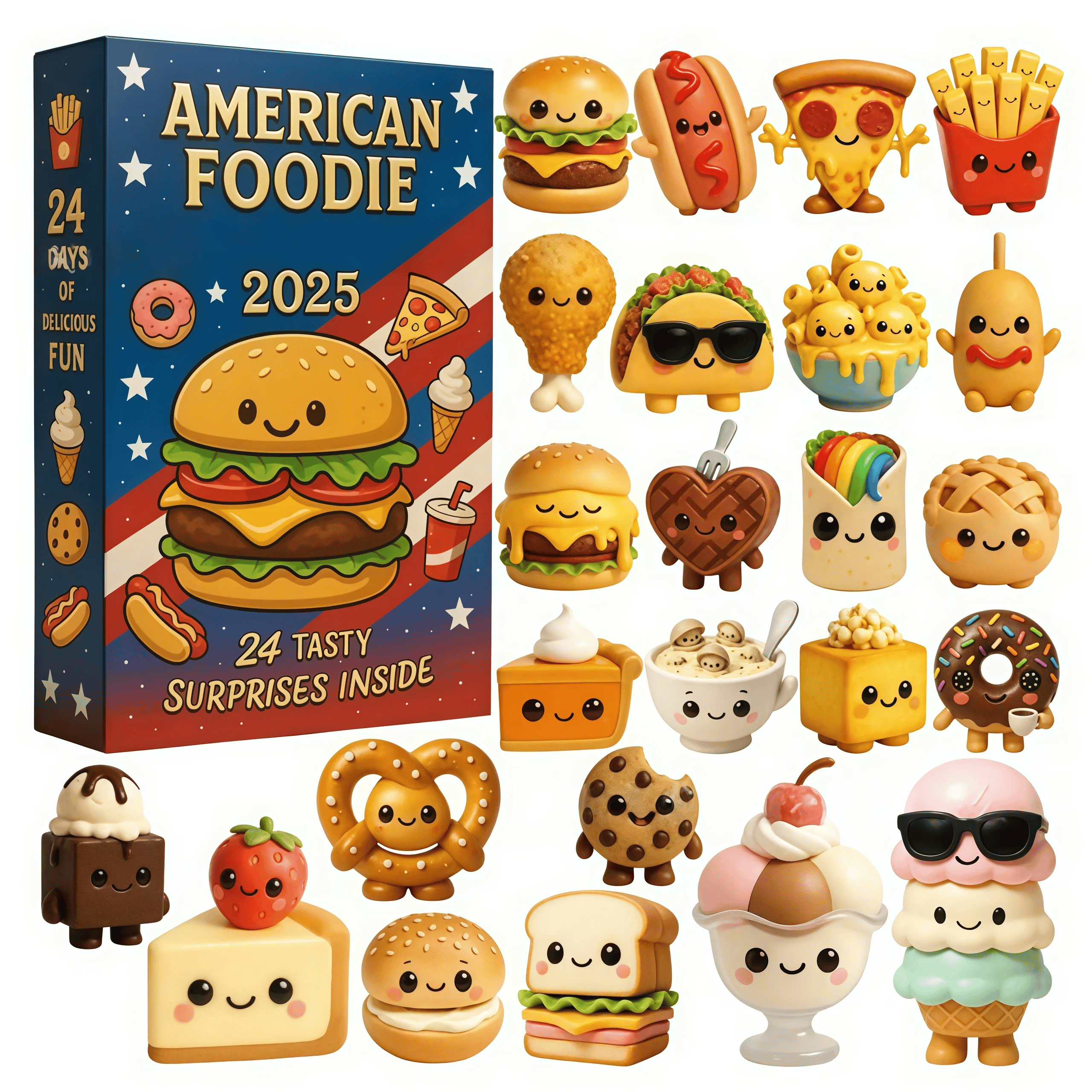 🔥Limited Edition, Only 100 Sets Left! - 🍔 American Foodie Advent Calendar 2025