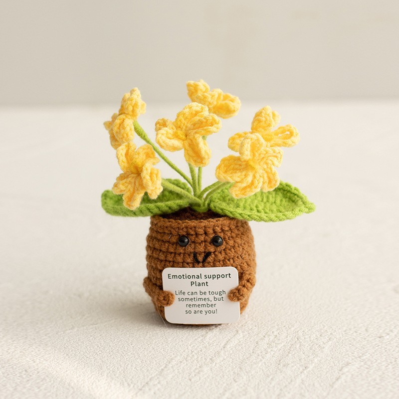 🌸 Emotional Support Knitted Flower