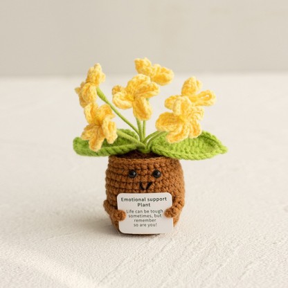 🌸 Emotional Support Knitted Flower