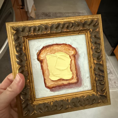 Painting of Butter Original Framed oil Artwork