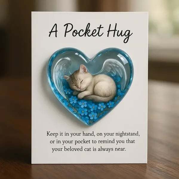 🎄Early Christmas Sale 50% OFF-😺💖 Pocket Hug Cat Card