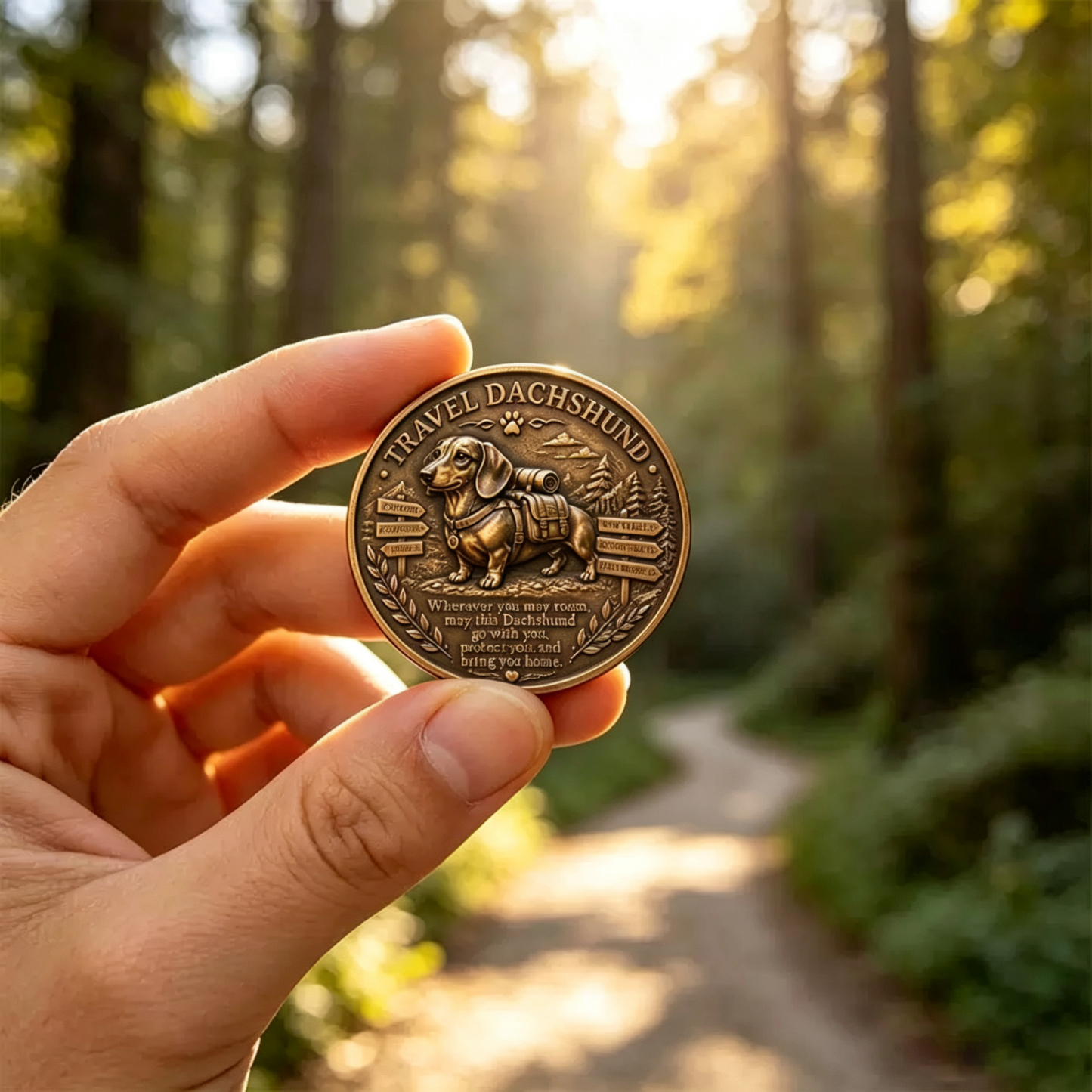 🏆Limited Time Sale 60% OFF🐾 Travel Dachshund Lucky Coin