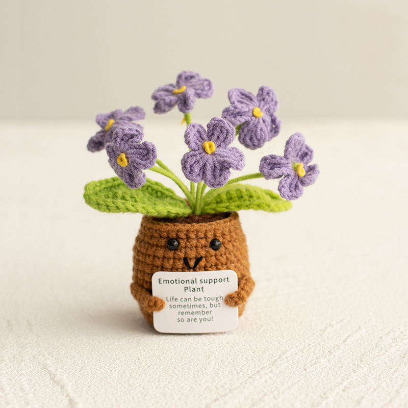 🌸 Emotional Support Knitted Flower