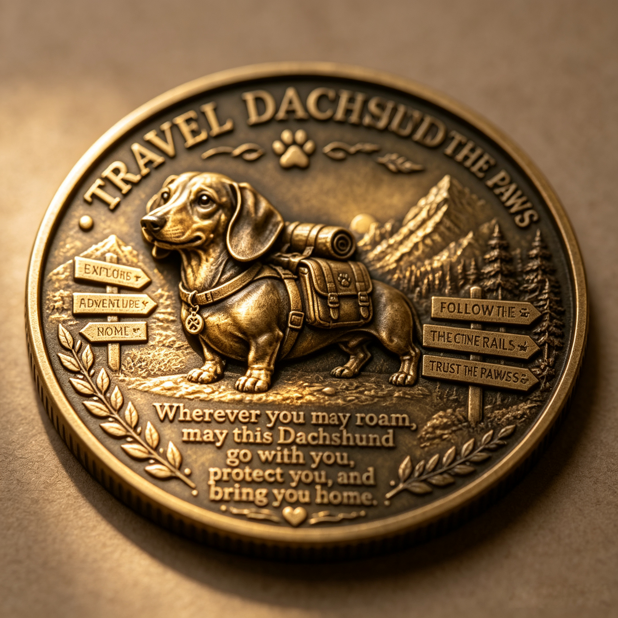 🏆Limited Time Sale 60% OFF🐾 Travel Dachshund Lucky Coin