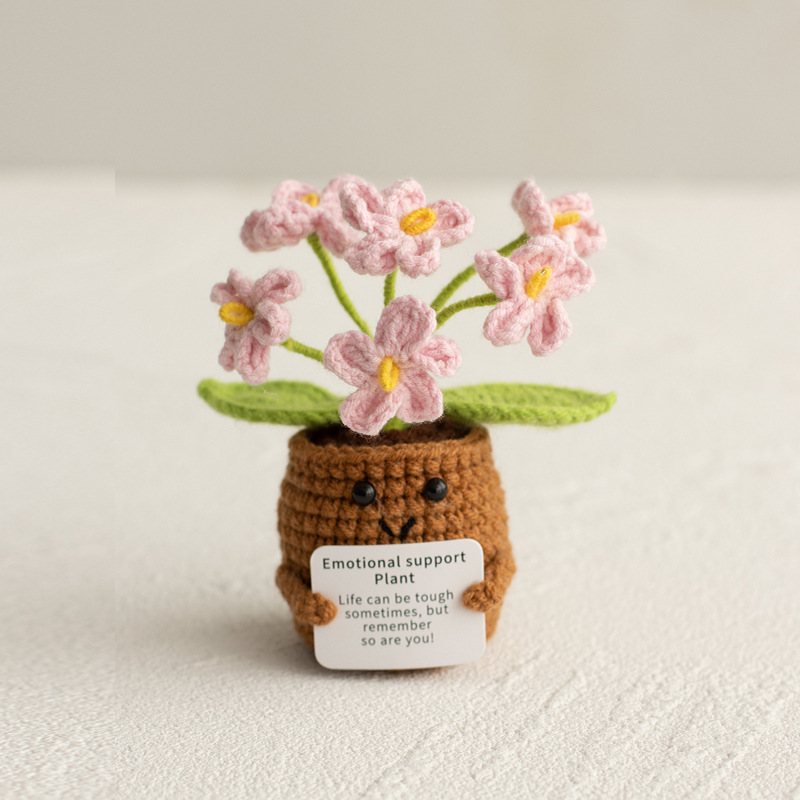 🌸 Emotional Support Knitted Flower