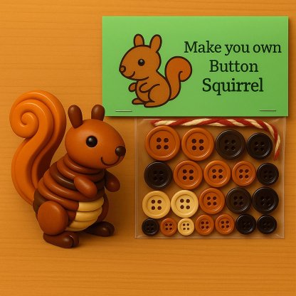 DIY Highland Cow Button Ornament