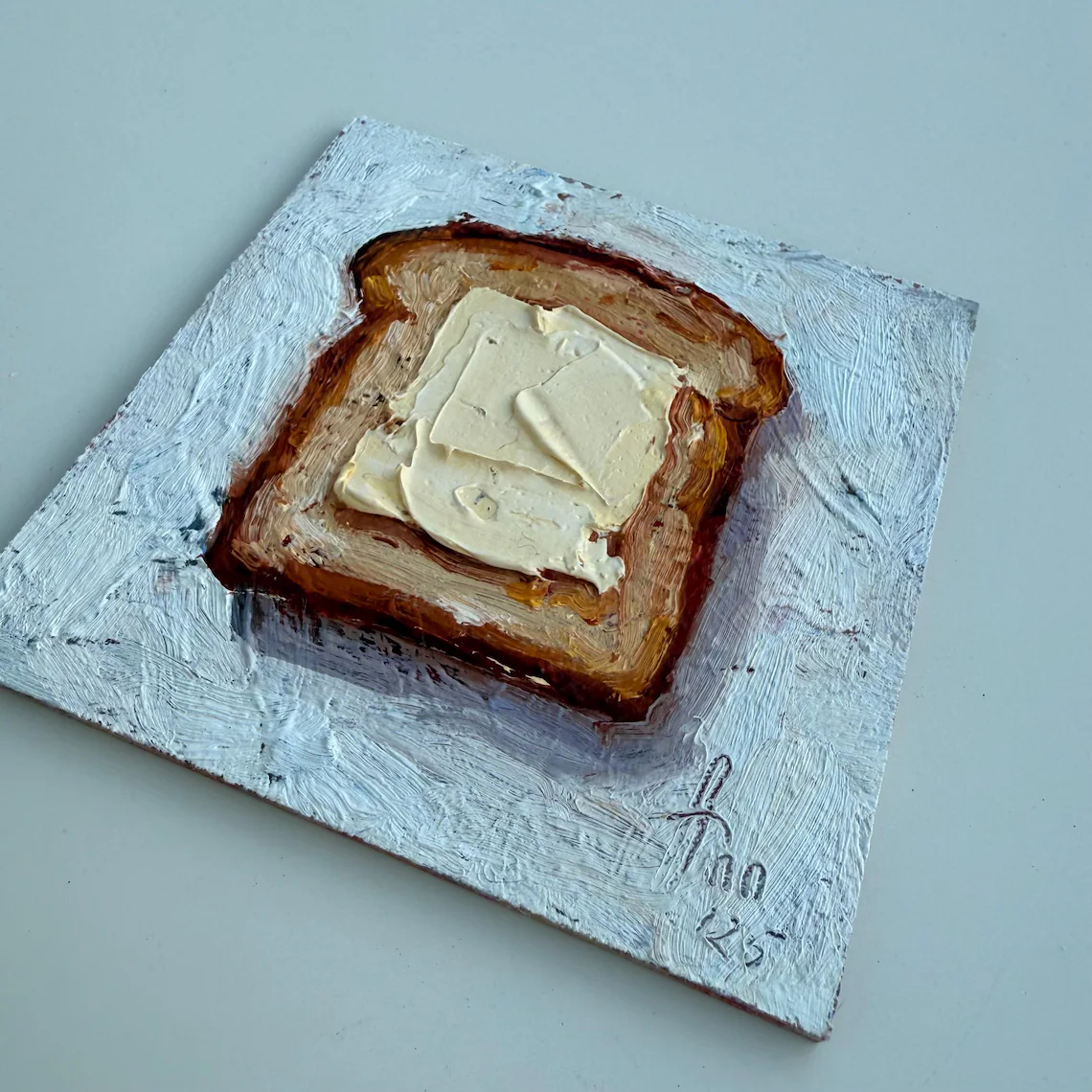 Painting of Butter Original Framed oil Artwork
