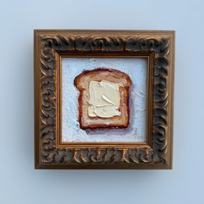 Painting of Butter Original Framed oil Artwork