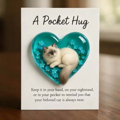 🎄Early Christmas Sale 50% OFF-😺💖 Pocket Hug Cat Card