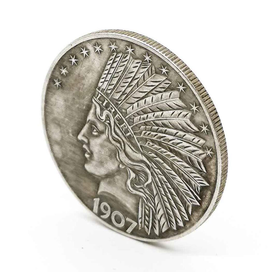 1907 Indian Head Liberty Commemorative Coin – Vintage American Tribute Collectible