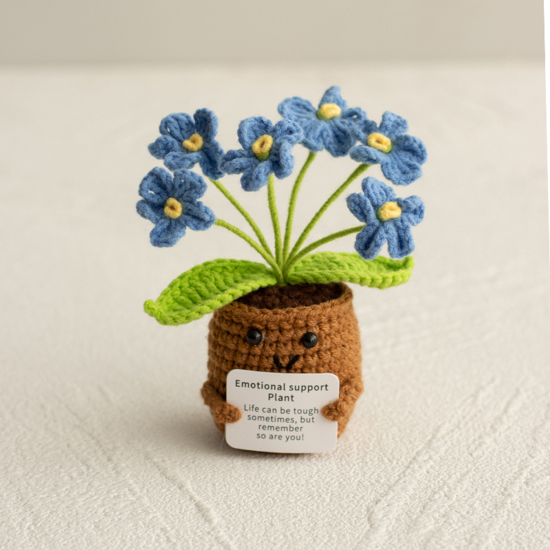 🌸 Emotional Support Knitted Flower