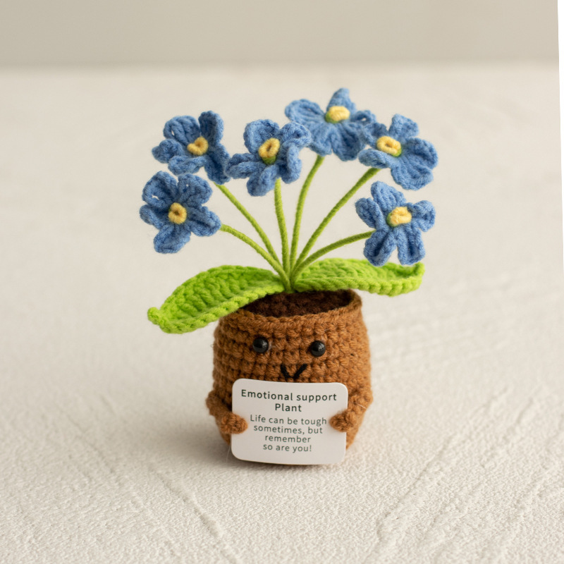 🌸 Emotional Support Knitted Flower