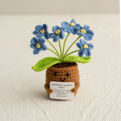🌸 Emotional Support Knitted Flower