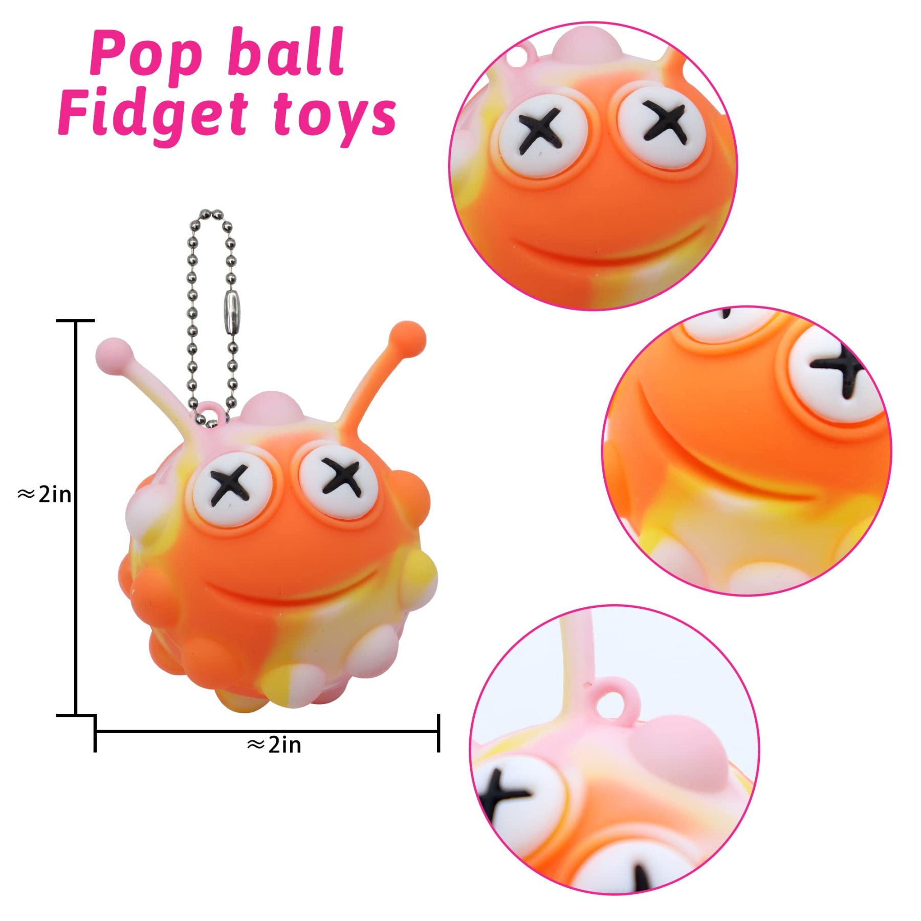 2025 Animal Pop Balls Christmas Gift Set– 30 Fun & Stress-Relief Toys! 🐻🦊🐸
