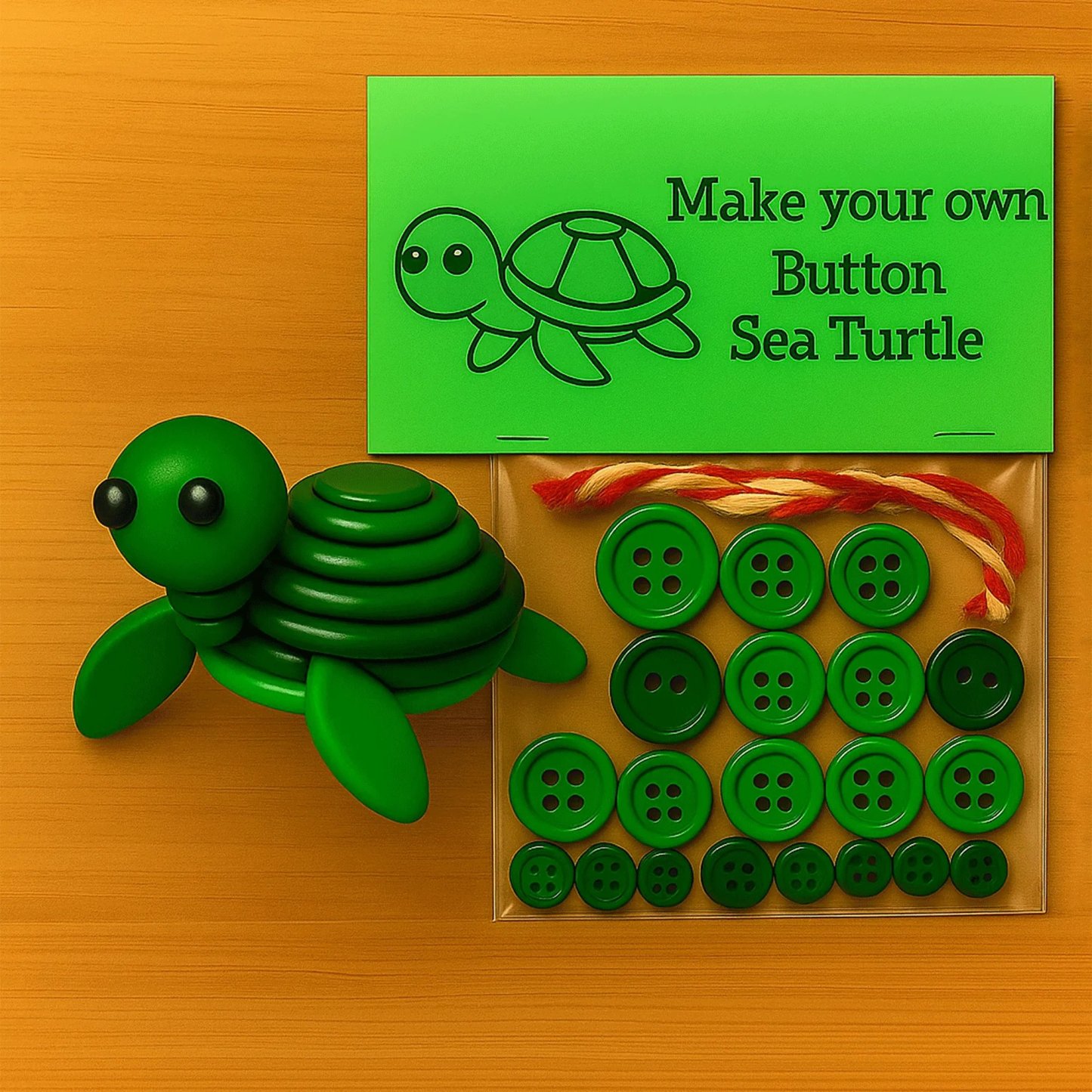 DIY Highland Cow Button Ornament