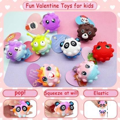 2025 Animal Pop Balls Christmas Gift Set– 30 Fun & Stress-Relief Toys! 🐻🦊🐸