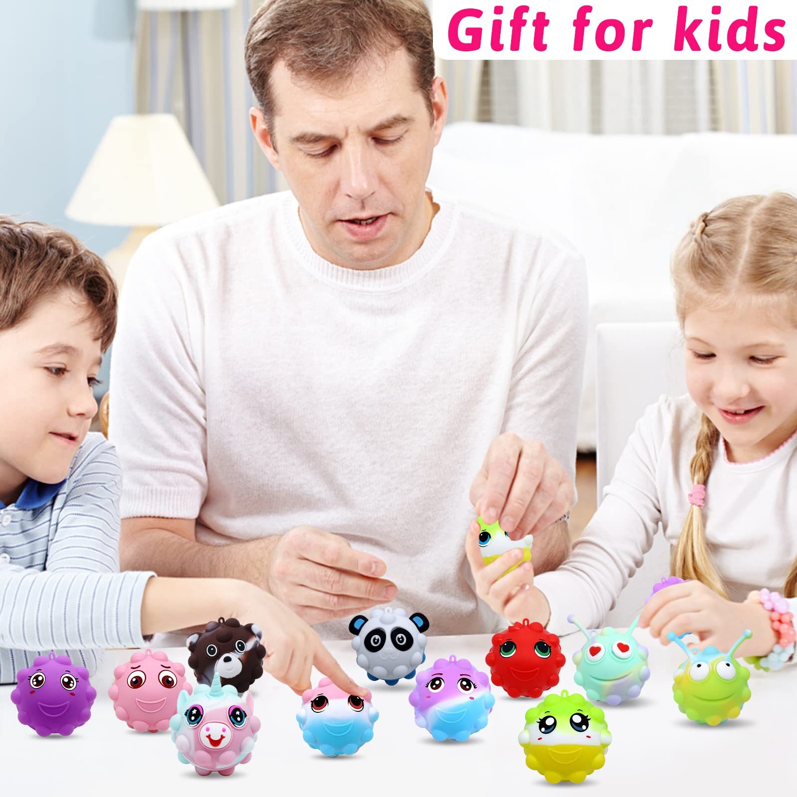 2025 Animal Pop Balls Christmas Gift Set– 30 Fun & Stress-Relief Toys! 🐻🦊🐸